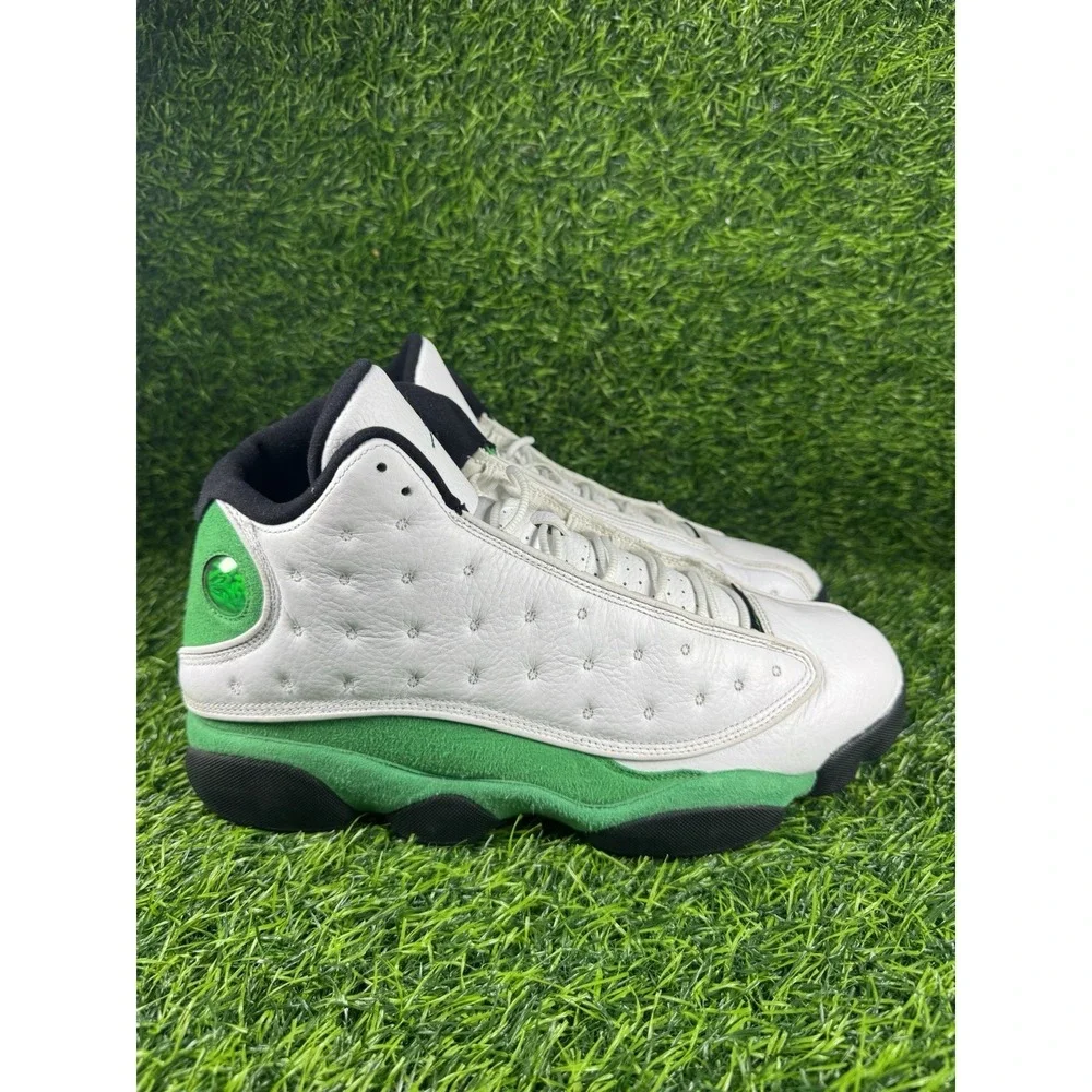Pre-Owned Jordan Retro 13 Lucky Green Mens Size 13 With Box